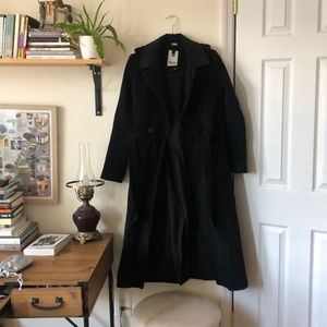 Soia & duo black trench coat